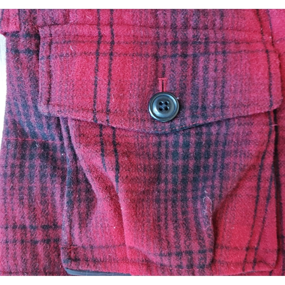 Eddie Bauer Vest Womens Medium Plaid Wool Down 550 Insulated Puffer Yukon Jacket - Picture 4 of 16